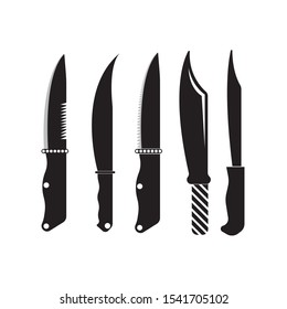 Set Kitchen Knives Isolated Image Poster Stock Vector (Royalty Free ...