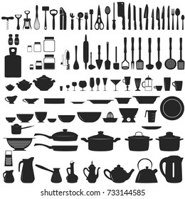 Set of kitchen untesils