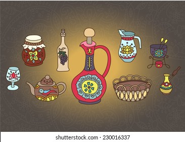 Set of Kitchen utensil