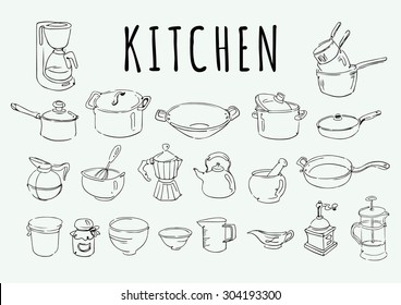 Set of Kitchen utensil