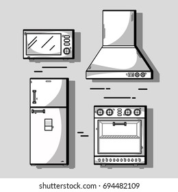 set kitchen utensils object to make food