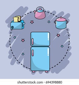 set kitchen utensils and traditional object