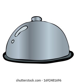 Conjunto de utensilios de cocina y utensilios ilustraciones vectoriales a mano dibujadas en un estilo moderno y brillante, aislado en fondo blanco. Elementos para el diseño.