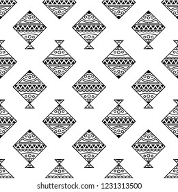 Set of kites outline seamless icon