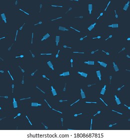 Set Knife, Grater, Spoon and Kitchen whisk on seamless pattern. Vector.