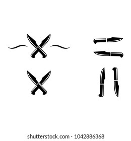 A set of knife icons