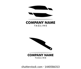 Set of Knife logo icon designs vector
