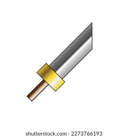 set of knife vector isolated on white background. weapon, sword, knife, mini sword, war, warrior, blade, cut, game, attack, medieval, steel, sticker, clipart, template, icon, vector illustration