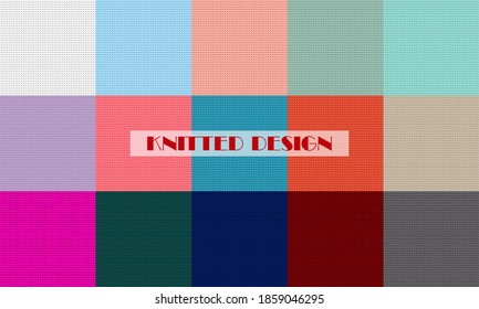 Establecer. Elementos de punto para Navidad, año nuevo o diseño invernal. Patrón sin foco. Suéter noruego. Ilustración vectorial para diseño web o impresión.