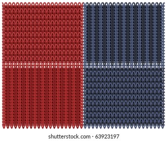 Set of knitted textures