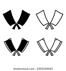 Set of knives icons vector illustration template design