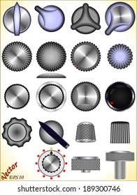 A set of knobs