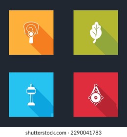 Set Korean hand fan, Kimchi, N Seoul tower in South and lantern icon. Vector