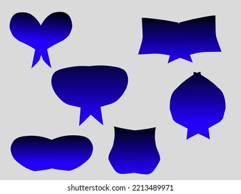 Set of label banners,badges or tags.unique label banners for different uses.with different shapes of labels. Vector illustration