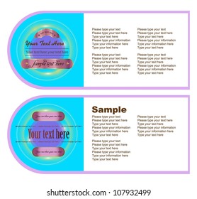 set of label design