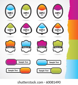 Set Label Design Elements Stock Vector (Royalty Free) 60081490 ...