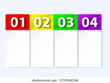 set of label design with option number