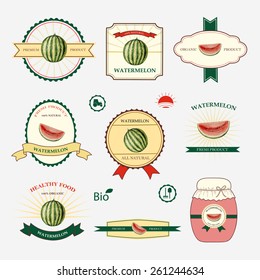 Set of label design and templates, vector illustration.