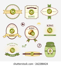Set of label design and templates, vector illustration.