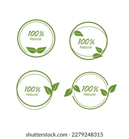 Set of label product nature.