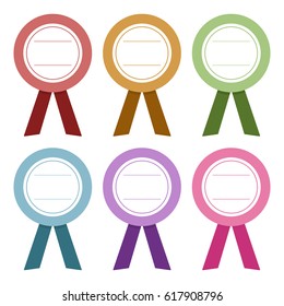 Set of label seal