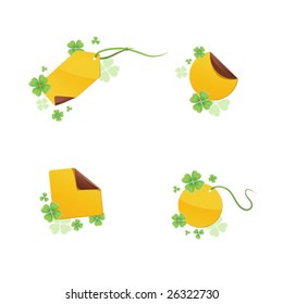 set label with shamrock