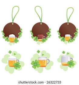 set label with shamrock