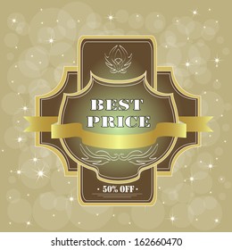 Set of label. Vector