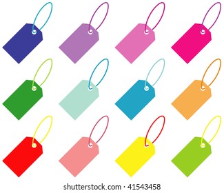 Set of labels. All labels organized in groups for usability.