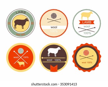 Set of labels, badges and design elements