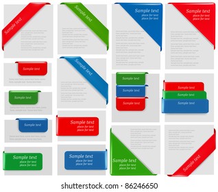 Set of labels badges and stickers. Vector illustration.