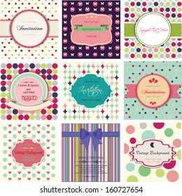 set of labels with different patterns