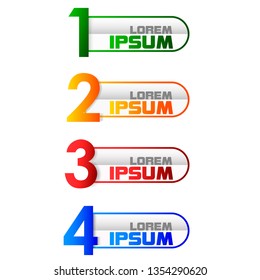 
set of labels for infographics