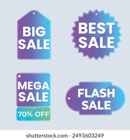 Set labels with inscription sale. Vector flat illustrations. Ad or promo. Shopping concept. Promotion price label mega sale, shop now, special discount, big sale, limited time only, last chance.