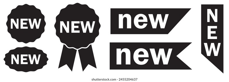 Set of labels New Icon for website and communication. new tags vector .