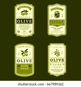 Set of Labels for Olive Oils