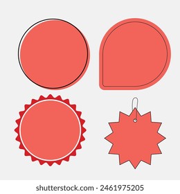 Set of labels, stickers and tags. Flat design. Vector illustration