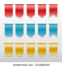 Set of labels and stickers. Vector illustration.
