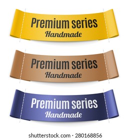 Set of Labels stripe premium series hand made