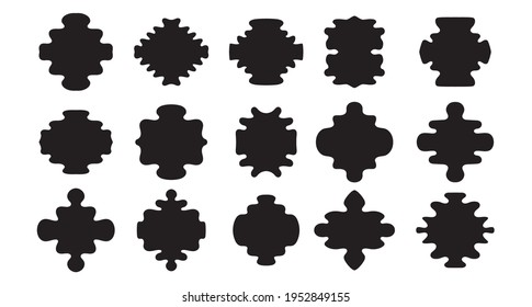 Set of labels and tags. Template for design elements, ready-made frames. Vector illustration in dark color isolated on white background.