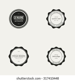 Set Labels Text On White Background Stock Vector (Royalty Free ...