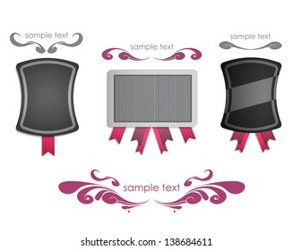 Set of labels. Vector design.