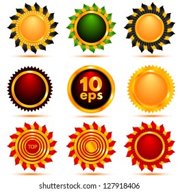 Set of labels. Vector illustration
