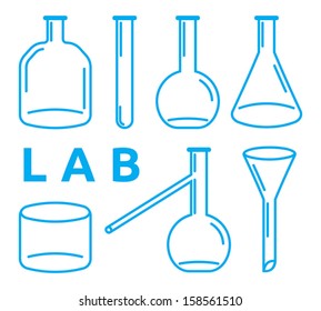 set of laboratory equipment 