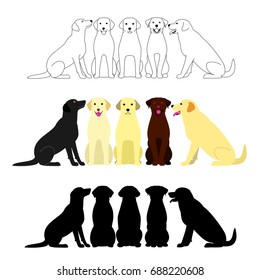 set of Labrador Retriever group