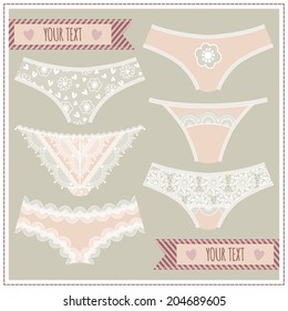 Set with lace panties.