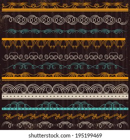Set of Lace Paper, border, frame, vector