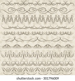 Set of Lace Paper with flower, vector illustration