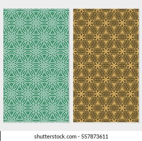 set of Lace seamless pattern with floral ornament. Creative Vector illustration. for design invitation, background, wallpaper