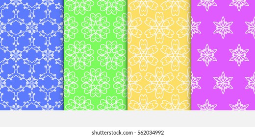 set of Lace seamless pattern with floral ornament. Creative Vector illustration. for design invitation, wallpaper, textile, decor, fabric